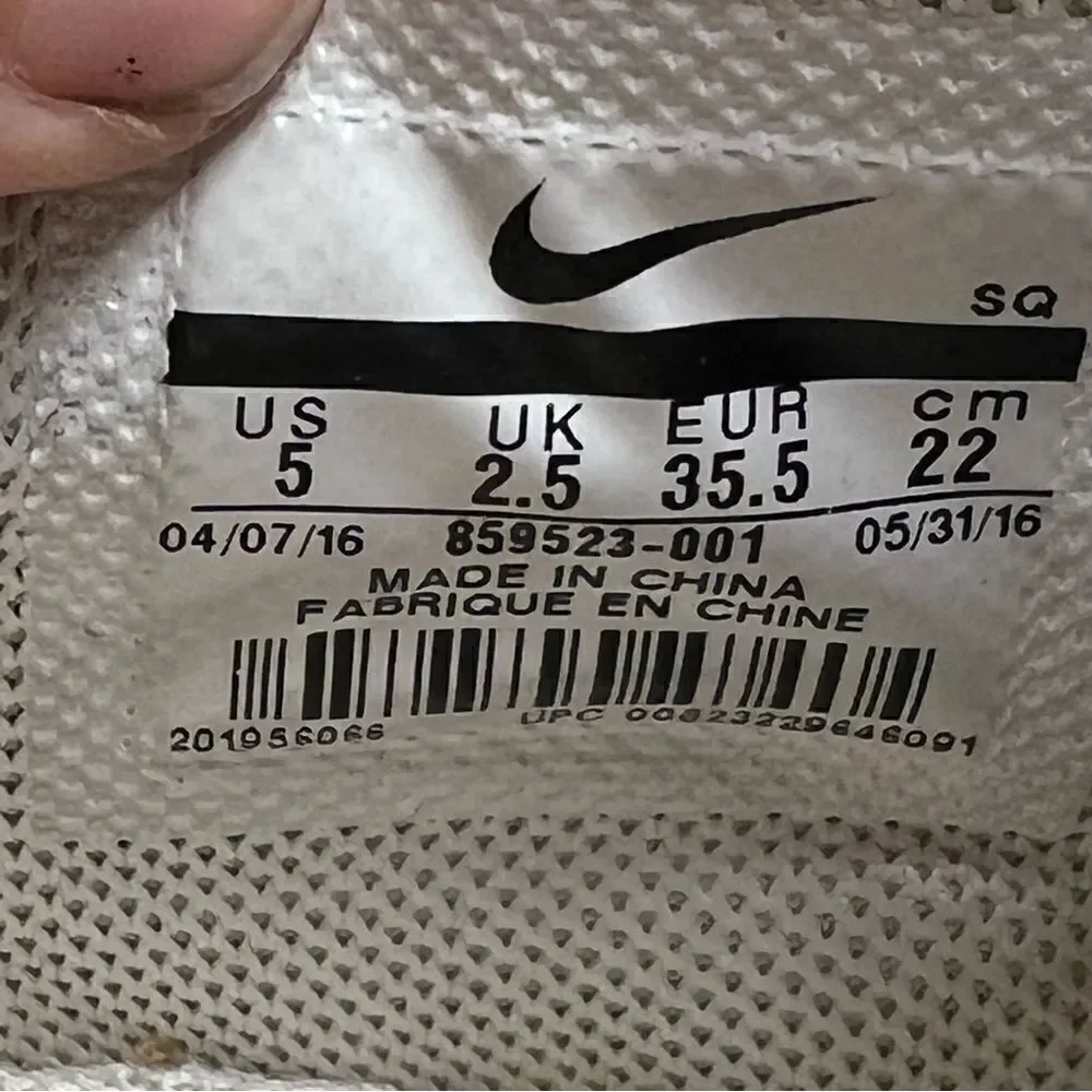 Size 5 Nike Women Air Max 90 Ultra Low Shoes 859523 001 White Beige Bronze EUC